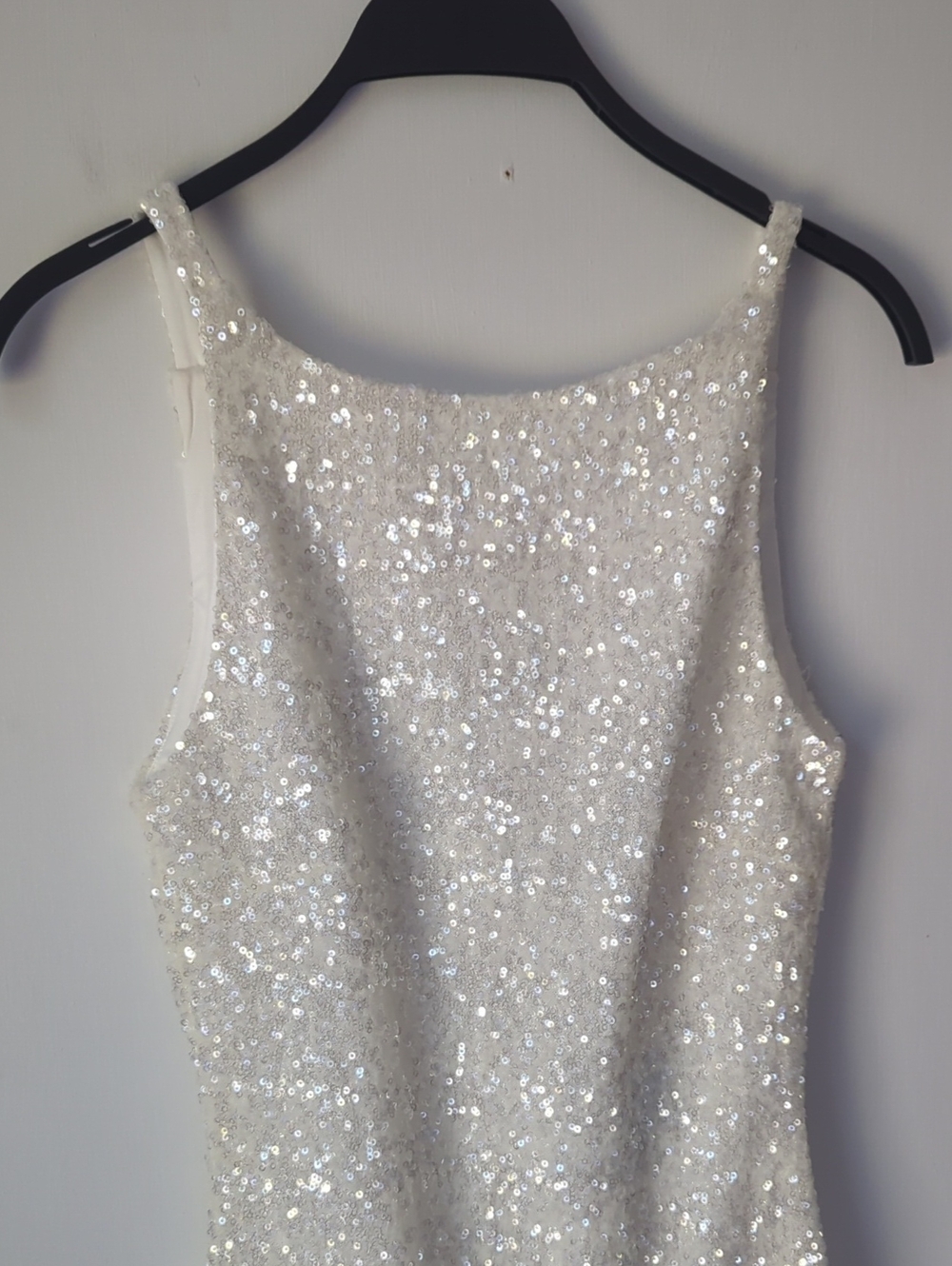 Anthropologie Mare Mare White Sequin Mini Dress NEW NWT Size XS - Picture 7 of 13